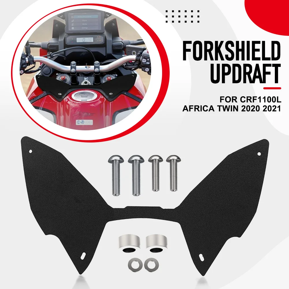 

For HONDA CRF 1100L CRF 1100 L Africa Twin CRF1100L 2020 2021 Motorcycle Reduce Vibratation Forkshield Updraft Wind Deflector