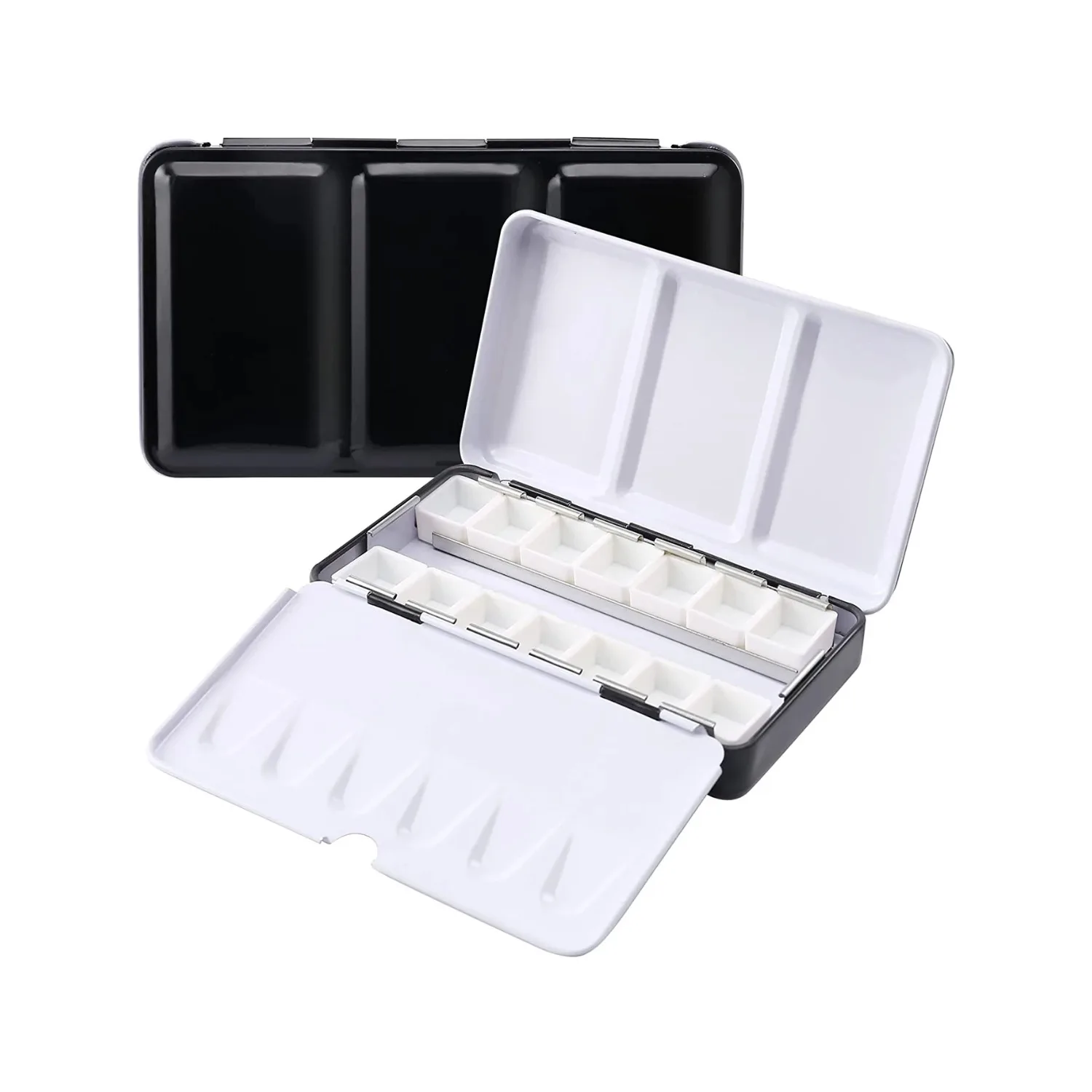 12/14-color Mini Portable Watercolor Sketch Box, Watercolor Palette Box, Art Paint Portable Sub-packaging Box