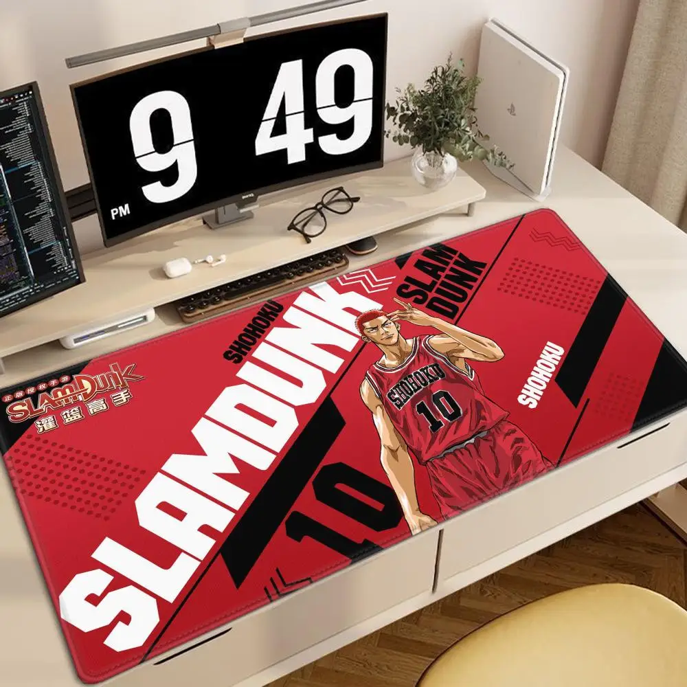 

HD Print Slam Dunk Mousepad Custom Thickened Anime Carpet 90x40cm Gaming Keyboard Deskmat Office Supplie Room Decoration Cushion