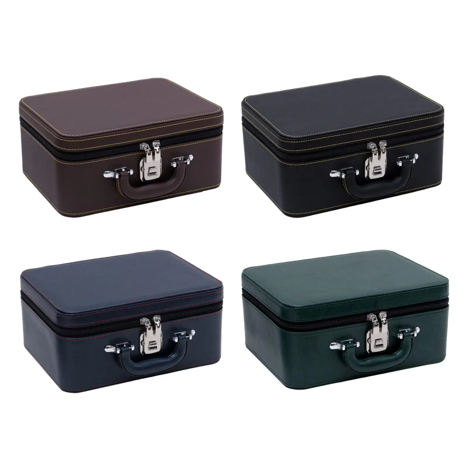 

PU Leather Jewelry Box Jewelry Organizer Box for Necklace Women Men Rings