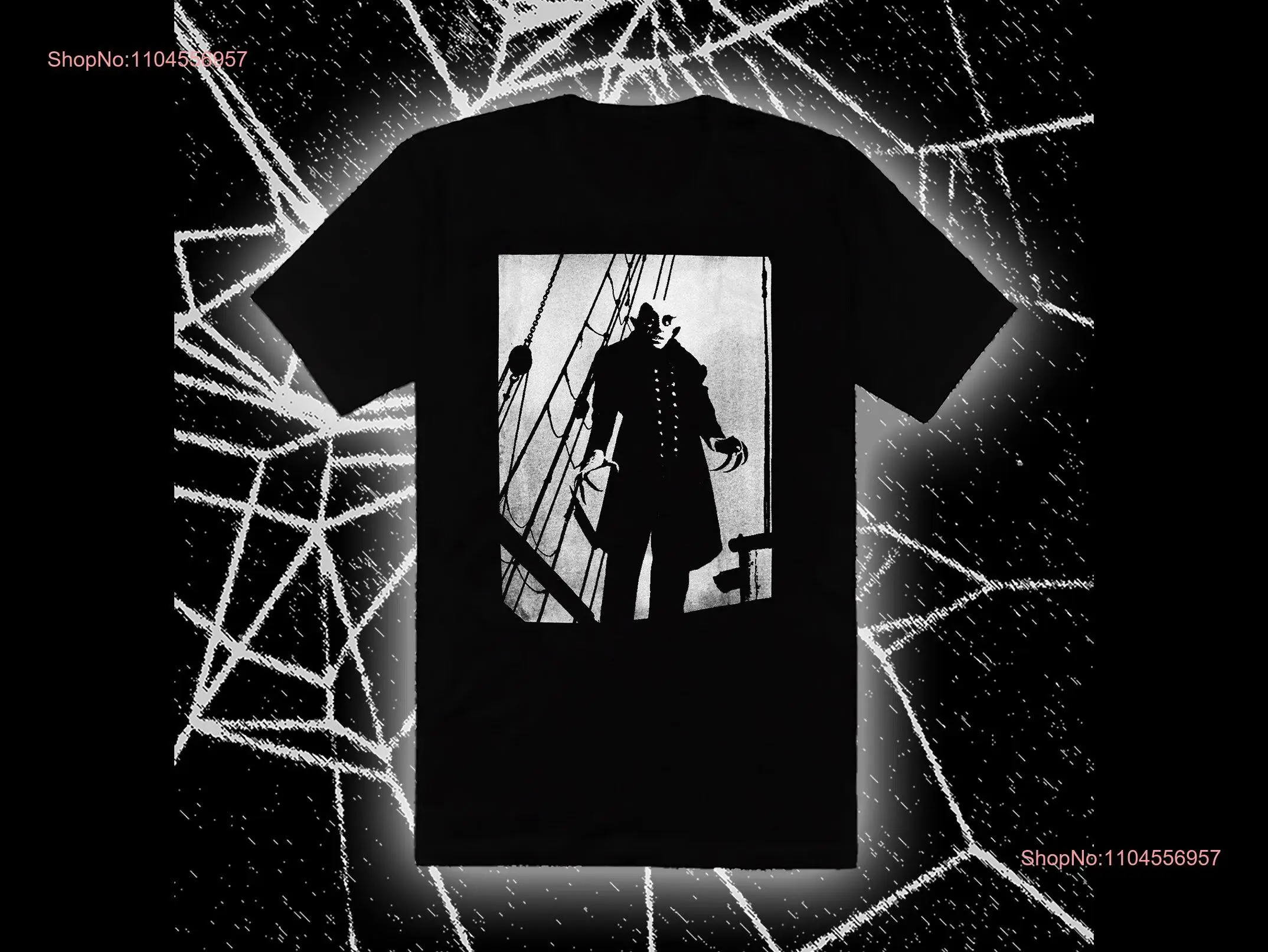 

Nosferatu 1922 Classic Ship T Shirt long or short sleeves