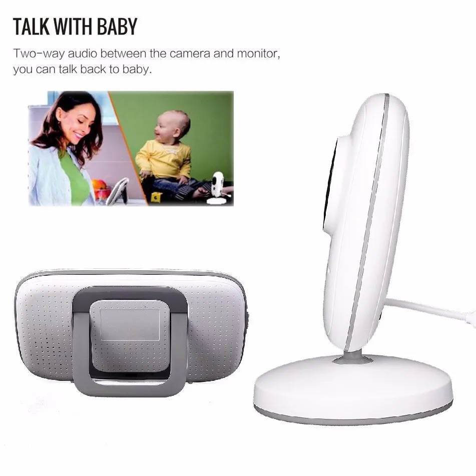 VB603 Video Baby Monitor 2.4G Mother Kids Two-way Audio Night Vision Video Surveillance Cameras With Temperature display Screen