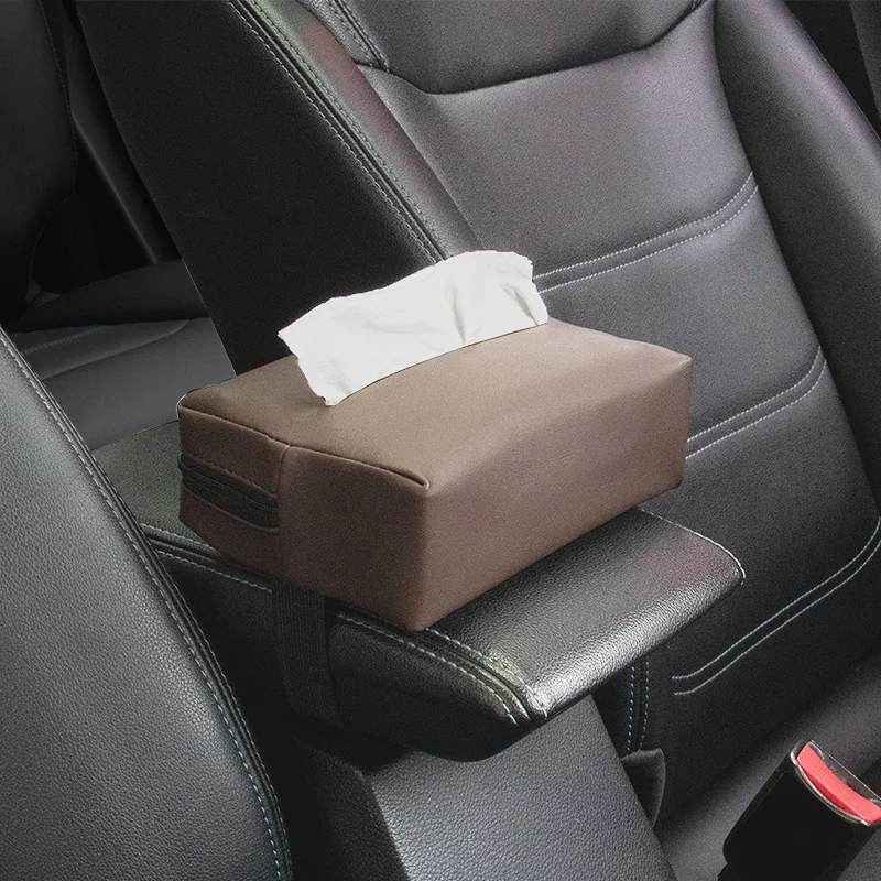 Portable Minimalist style high-quality car tissue box tissue bag for Magotan Voyah Volkswagen WEY Willys Xpeng Zeekr Zotye ZX