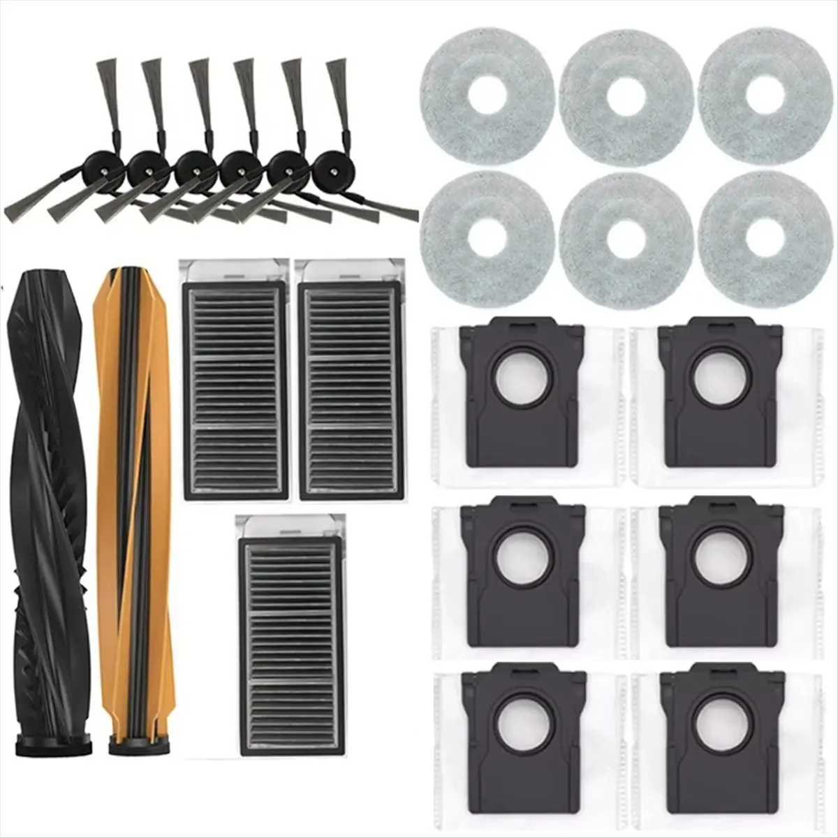 T173C◐◆◀♥For X50 Master,X50SPro Ultra,X50Ultra Vacuums Cleaner Dust Bag Main Side Brush Hepa Filter Mop Cloths Accessories 【Buy 