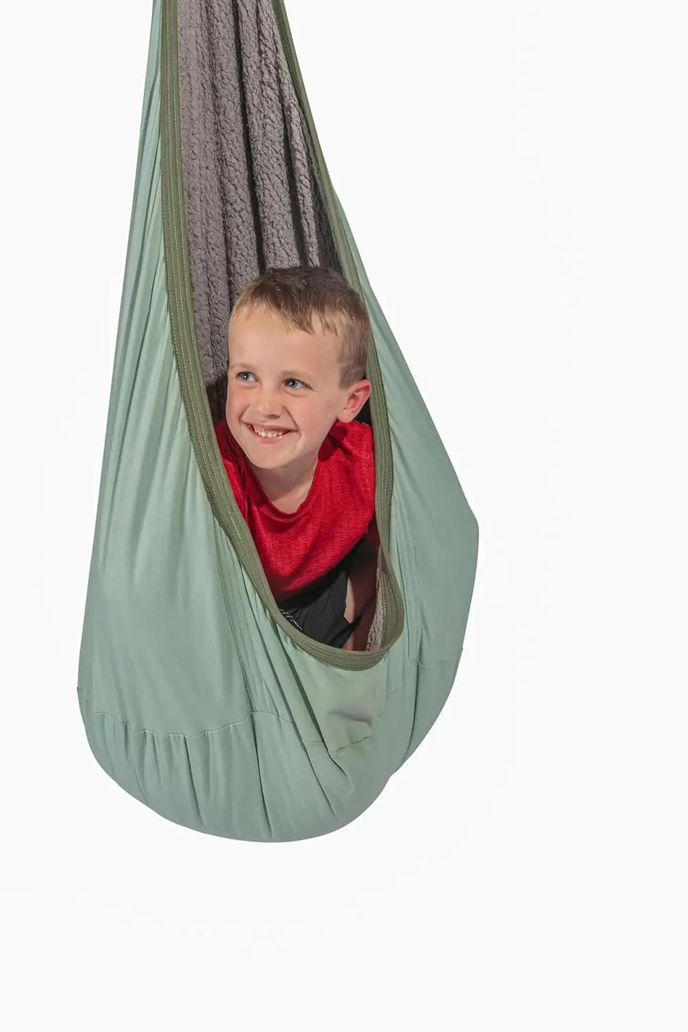 

Sensory Pod Swing with Memory Foam Cushion, Indoor Hanging Cocoon Chair for Relaxation