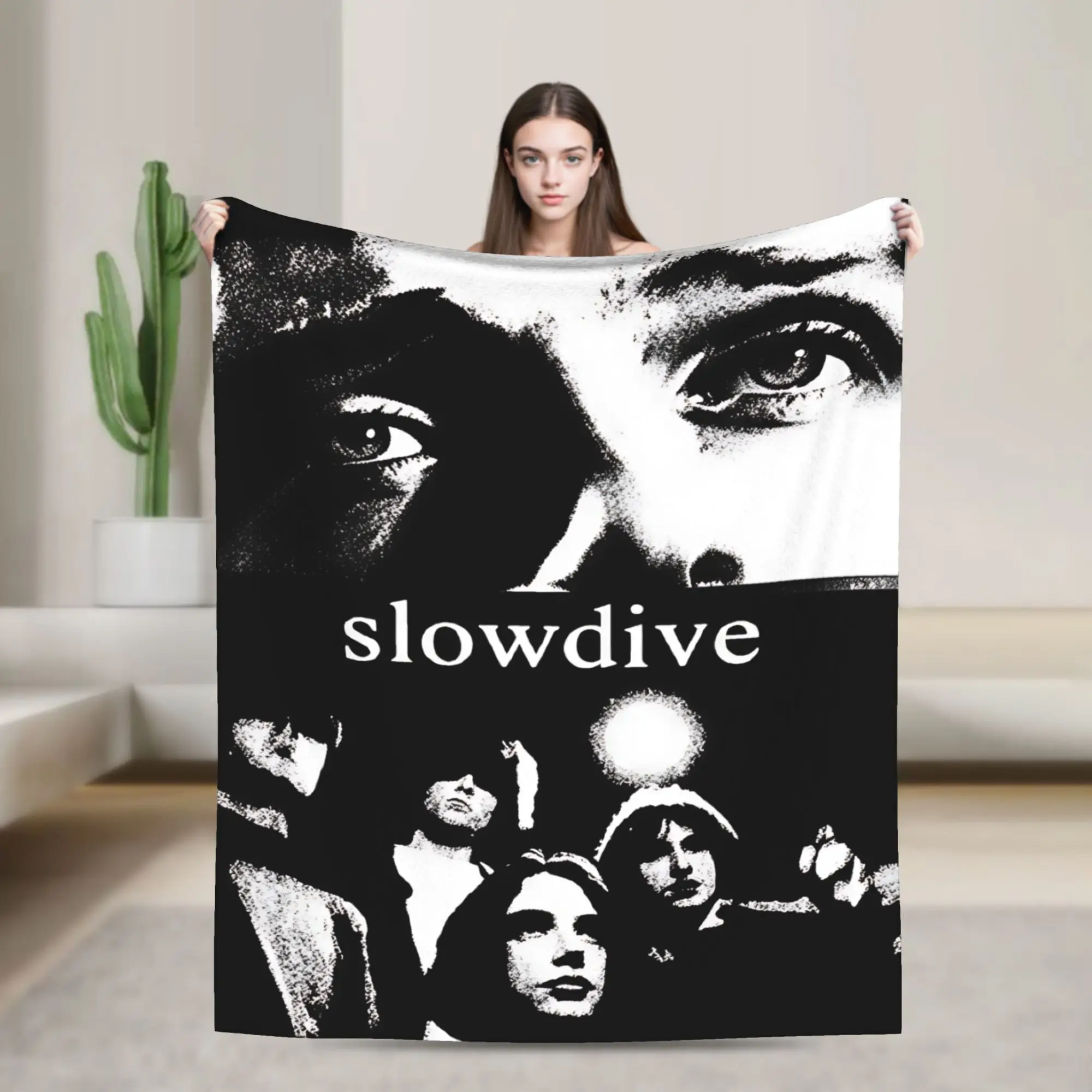 Slowdive Alison 1991 Vintage Flannel Blanket  Warm Bedding Throws for Couch Bed Decorative Novelty Bedspread Sofa Bed Cover