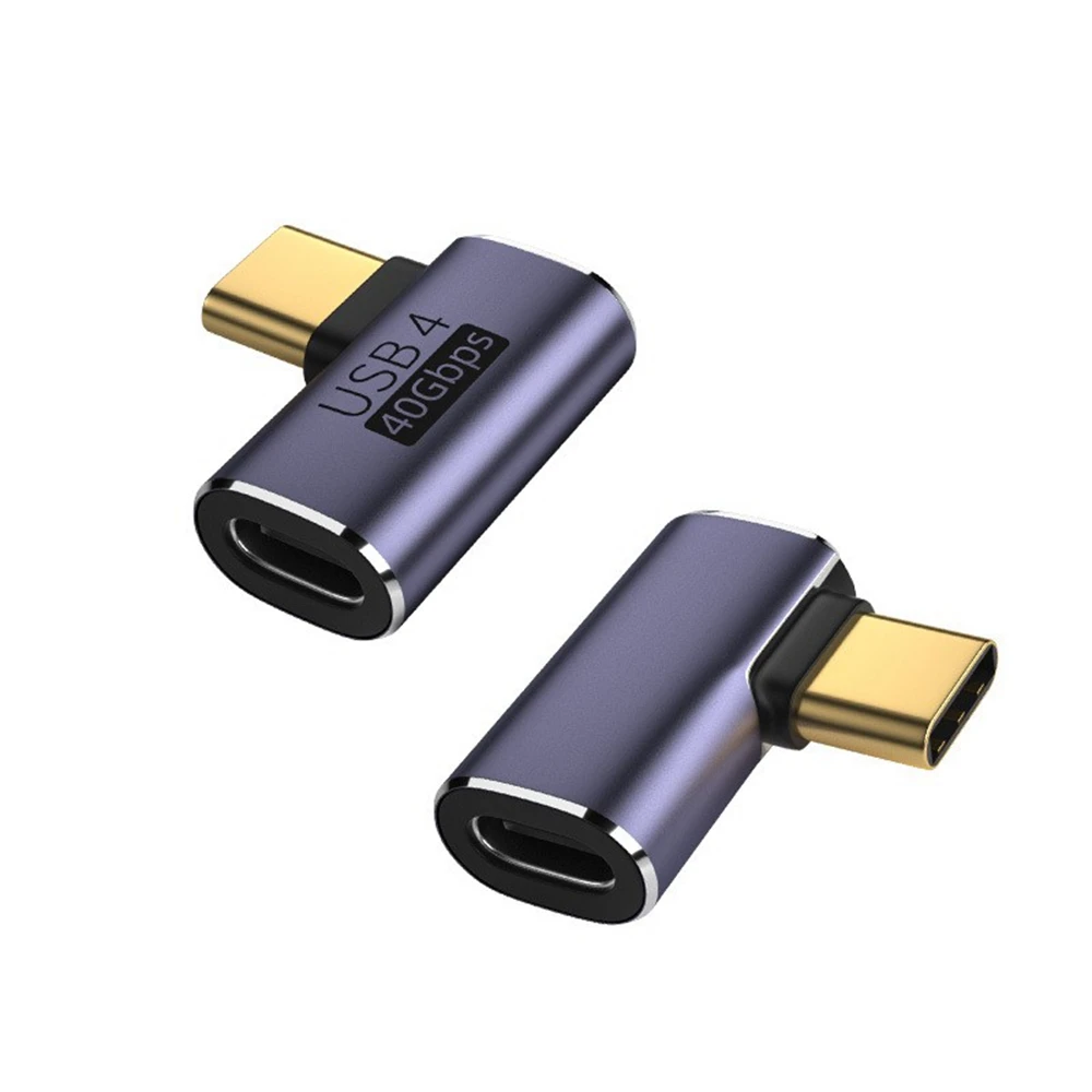 1 PCS 40gbps Pd 100w usb c winkel 90 grad adapter thunderbolt 3 4 usb4 typ c Männlich/Weibliche auf buchse konverter 8k @ 60hz