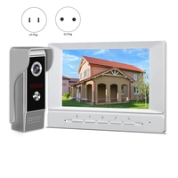 A16R-Video Intercom System 7 Inches Video Doorbell Door System Kits Support Unlock Monitoring For Villa Home