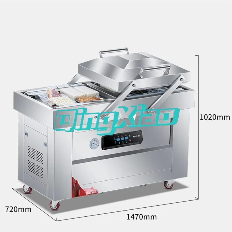 

Commercial Double Chamber Industrial Thermoform Plasti c Food Skin Package Sealer Vacuum Pack Machine Stable Efficient Durable