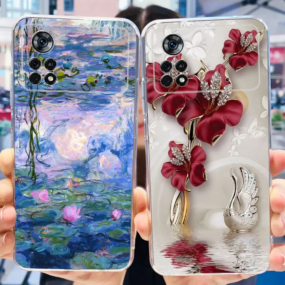 For Xiaomi Poco X4 Pro 5G Case Lovely Astronaut Silicone Capa Soft Phone Cover For Xiaomi Poco X4 GT Funda PocoX4 X 4 Pro Bumper