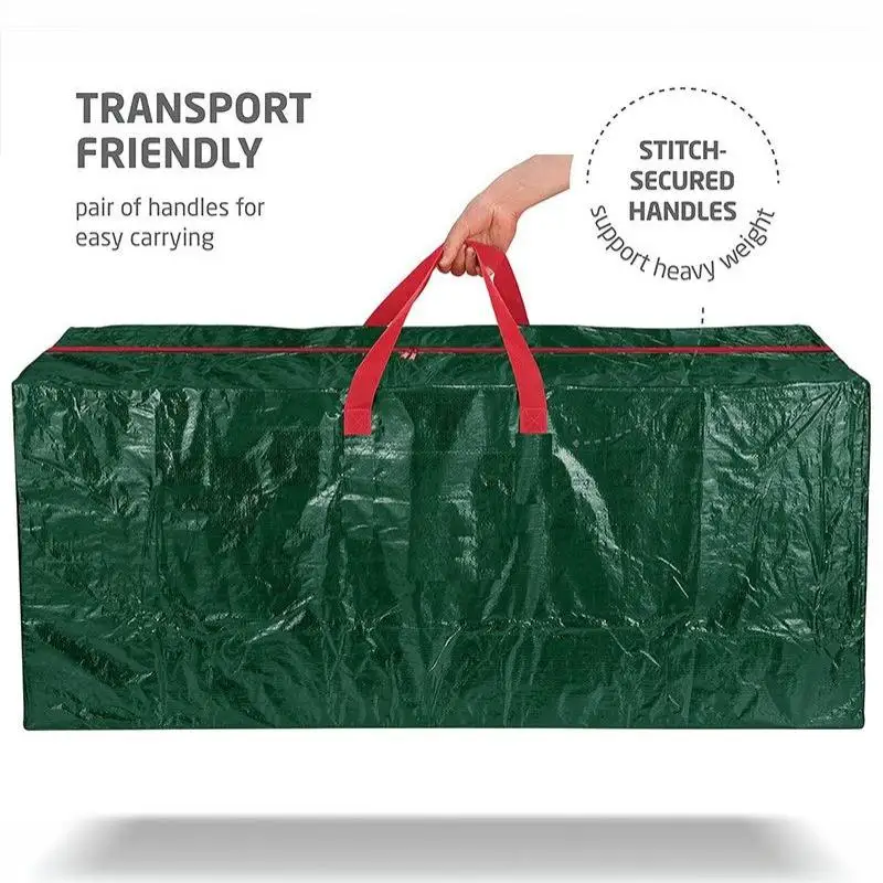 Robuste Weihnachtsbaum-Aufbewahrungstasche für die Heimdekoration, wasserdicht, multifunktionaler PE-Organizer mit verstärkten Griffen – Detail 9