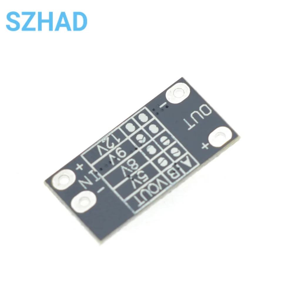 3.7V To 12V Mini DC-DC Boost Module Supports 5V/8V/9V/12V Output Lithium Battery Boost