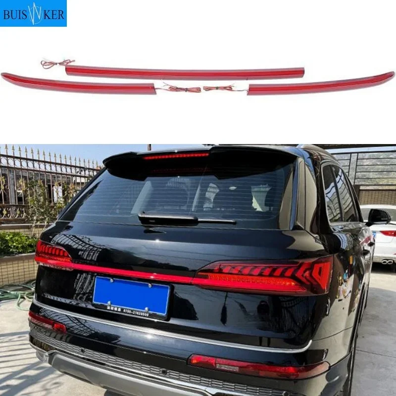 LED turn signal width light modified new streamer through tail light For audi new Q7 2019-2022 Through trunk rear lamp