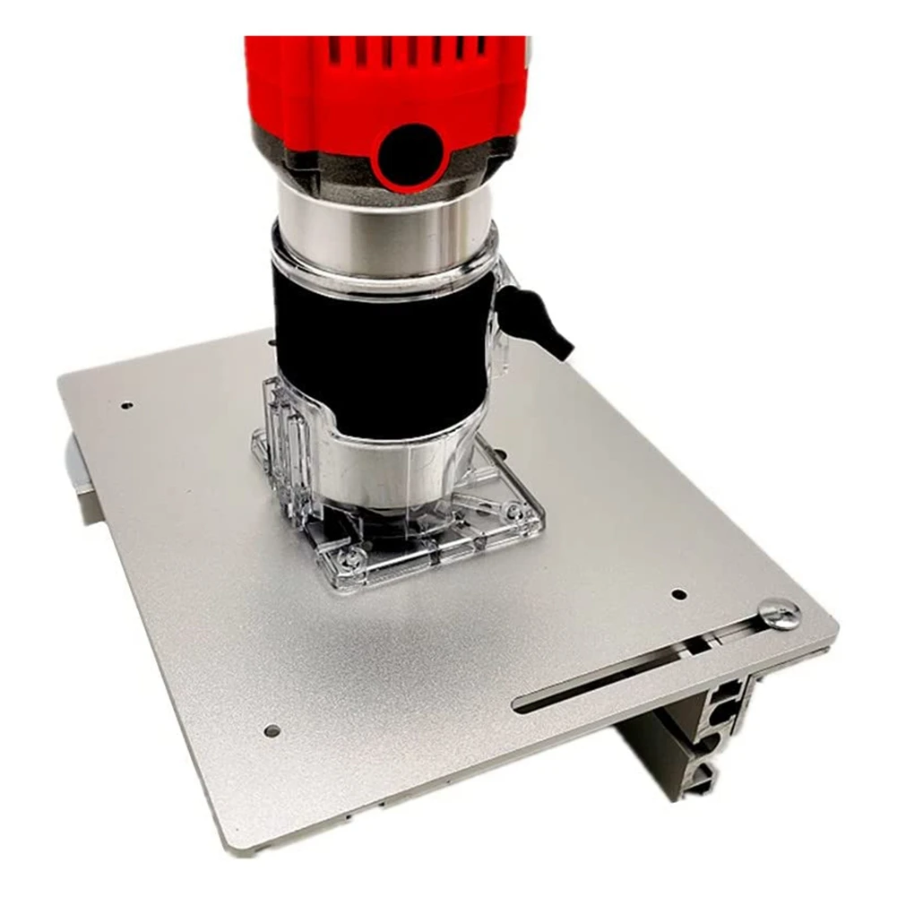 1 PC Router Table Insert Plate W/Miter Gauge New For Woodworking Benches Table Saw Multifunctional Trimmer Engraving Machine ,A-