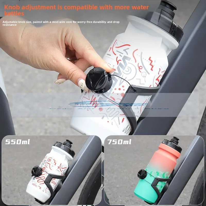 حامل غلاية بزر دوار من النايلون للدراجة الجبلية ذاتي الدفع معدات ركوب الدراجات