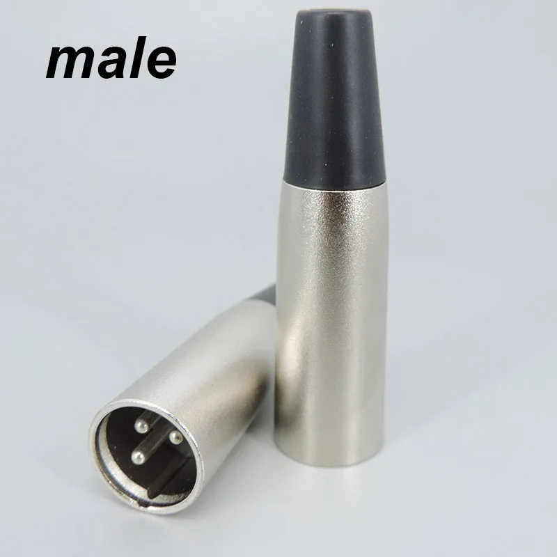 Metal XLR 3Pin Male Female Jack Plug Solder Adapter Connector for Music Desk Speaker Audio Microphone Mic Cable Terminals t1