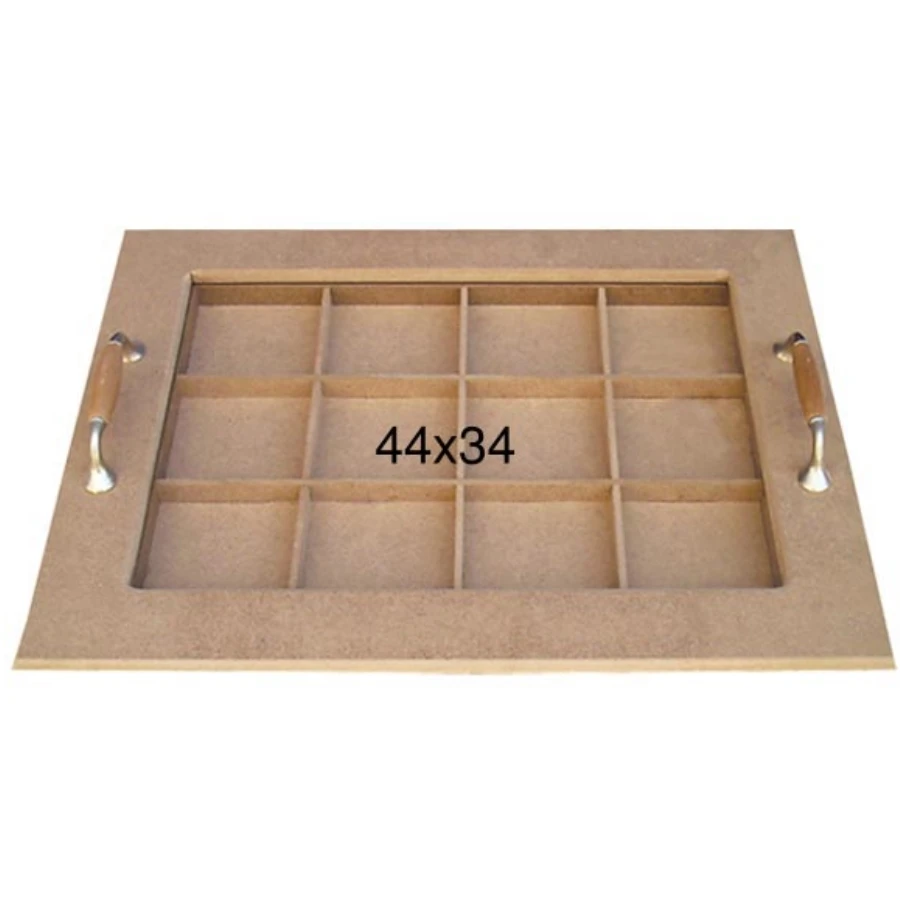 T710 Compartment Tray, Can Be Painted Wood Mdf Tray