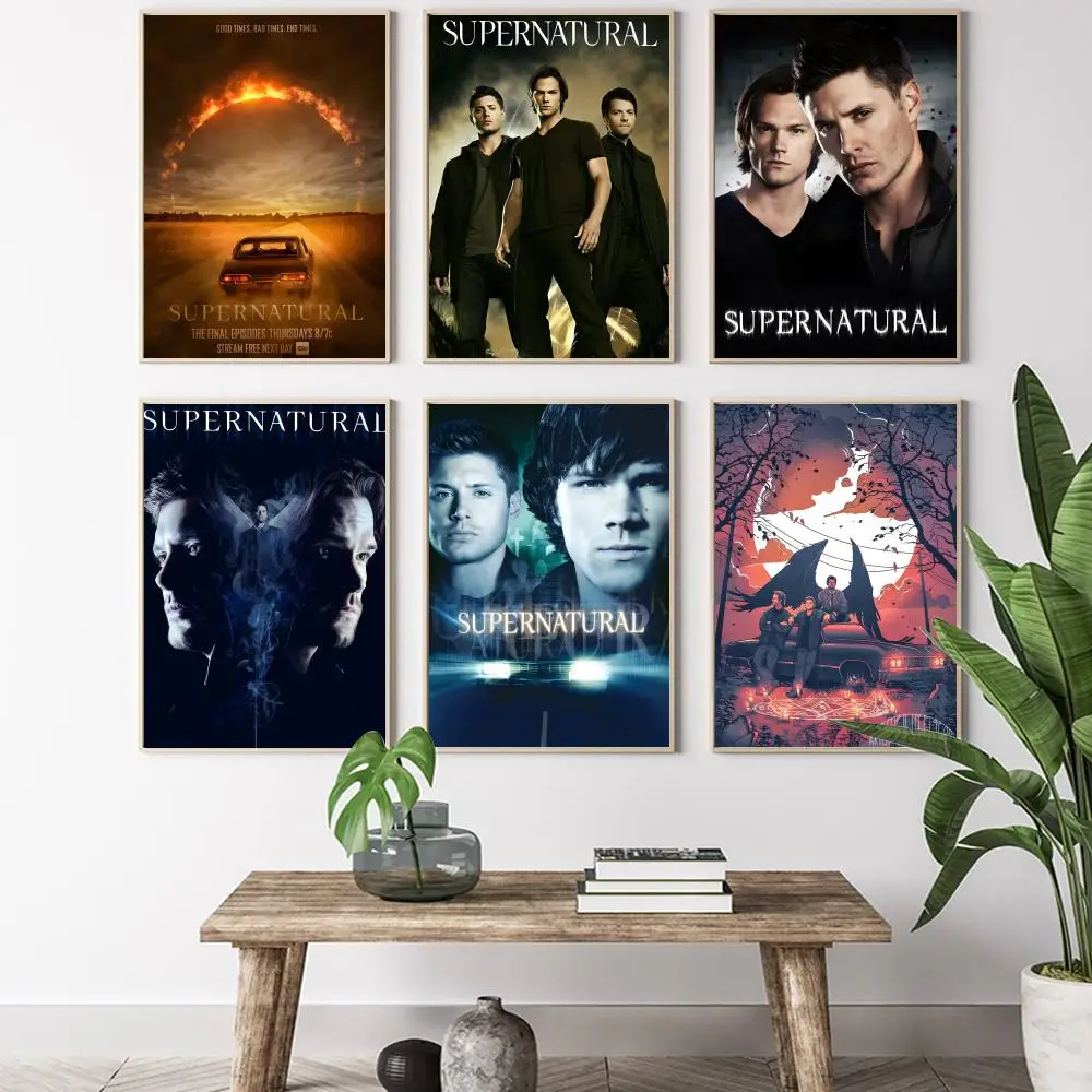 Supernatural TV Play Serie Painting Calligraphy HD Canvas Poster living room bedroom bar aesthetic decoration