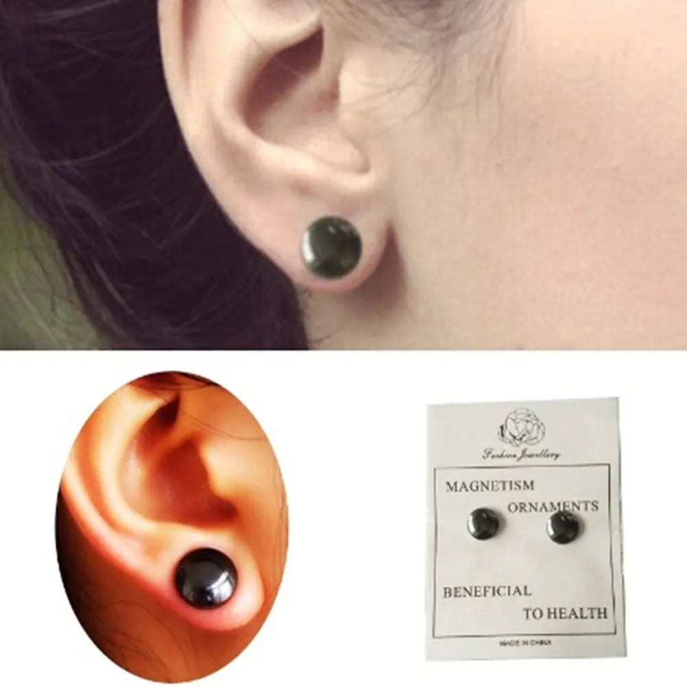 

5 Pairs Magnetic Acupoints Earrings Slimming Weight Loss Healthcare Massage Ear Stickers Premium Material Compact Light Fits All