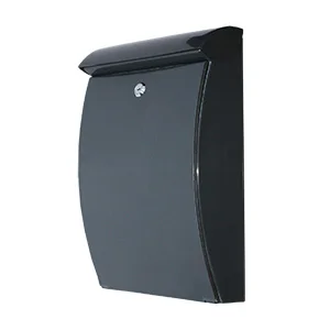 UV-Resistant Finish Apartment Home Plastic Post Box Waterproof  Plastic Mailbox Wall Mounted with Lock