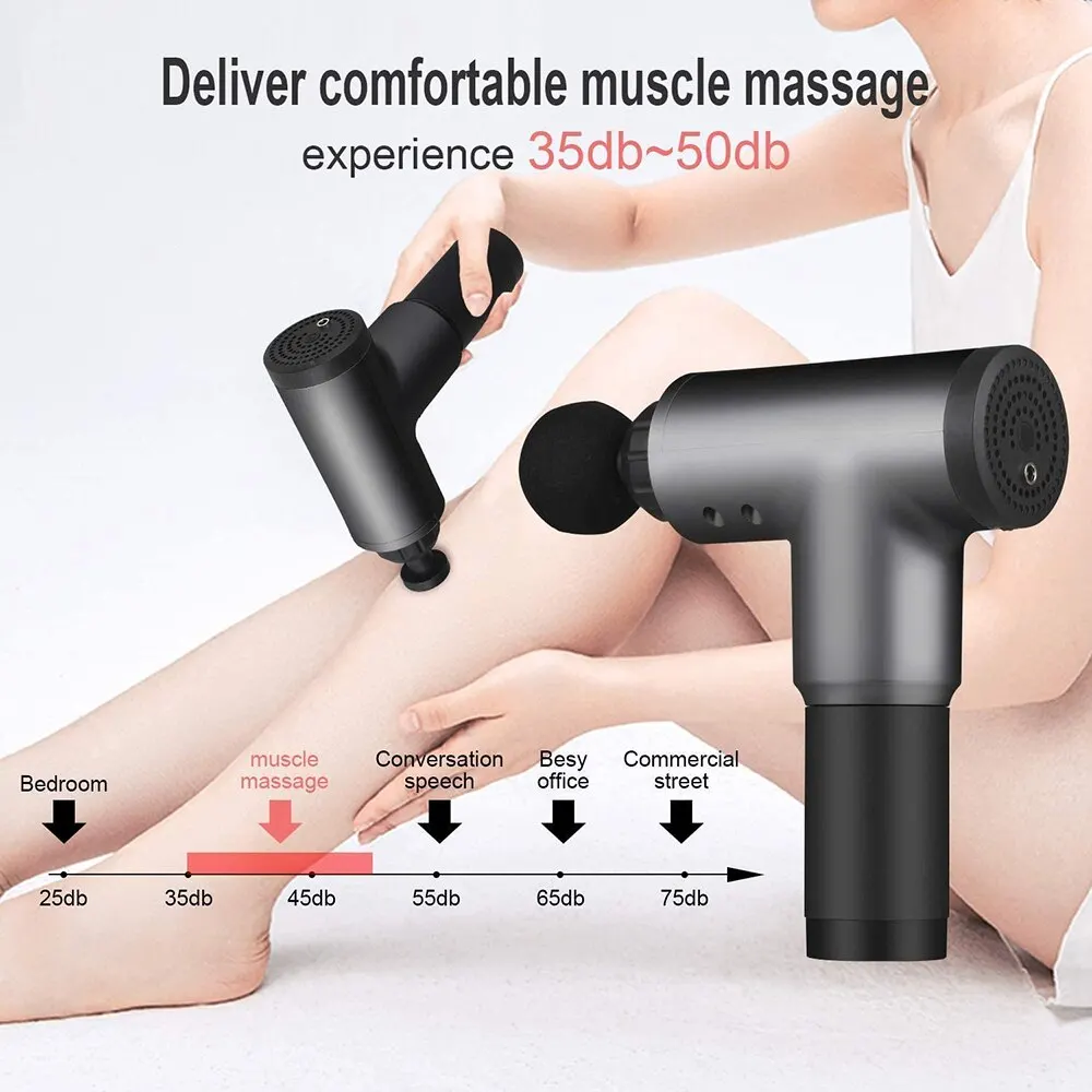 2021 professional massage gun neck deep tissue muscle Relax massage recovery pain relief percussion hand Fascial gun