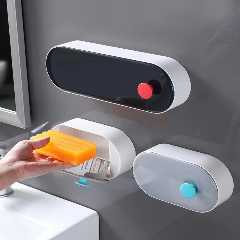 Creative Bathroom Soap Storage Box with Lid
