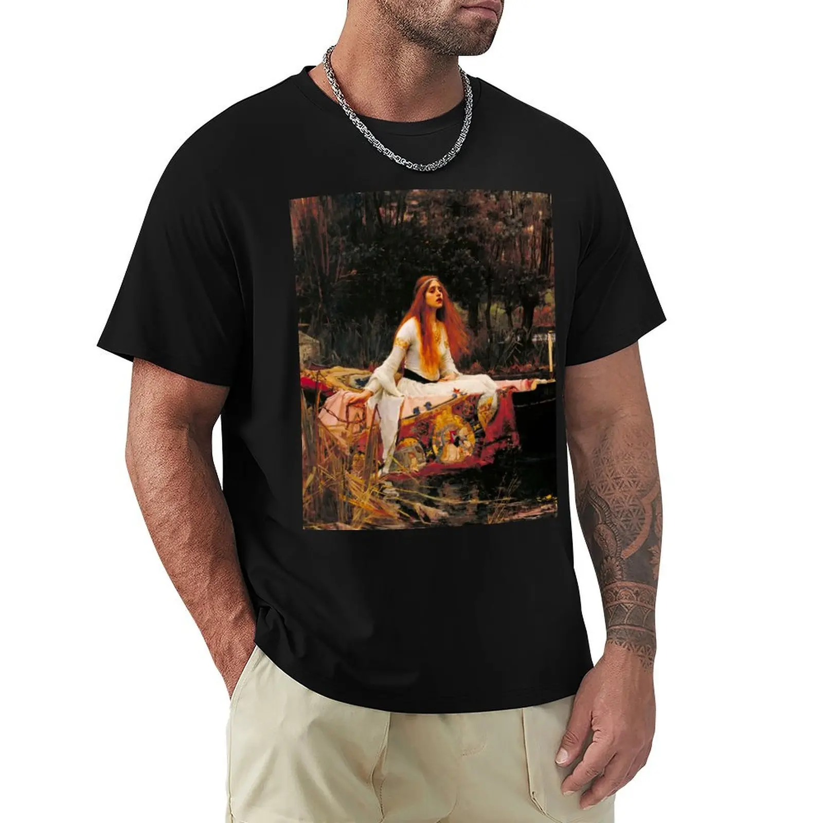 

John William Waterhouse The Lady of Shalott T-Shirt designer shirts plus size clothes anime stuff oversized t shirt men