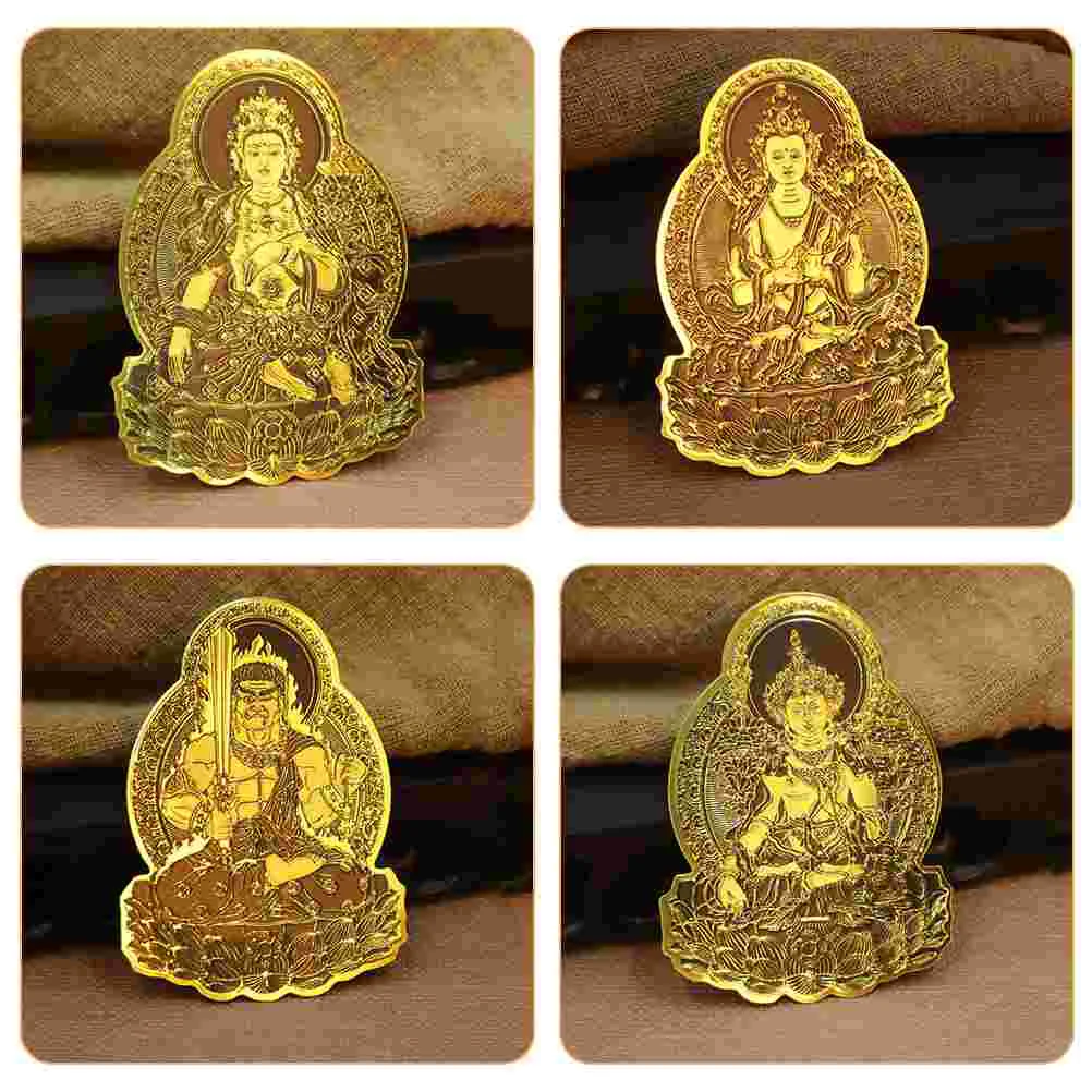 5 Pcs Chinese Style Paper Phone Stickers for Smartphone Decorative Amulet Charm Zodiac Party Decoration Lightweight