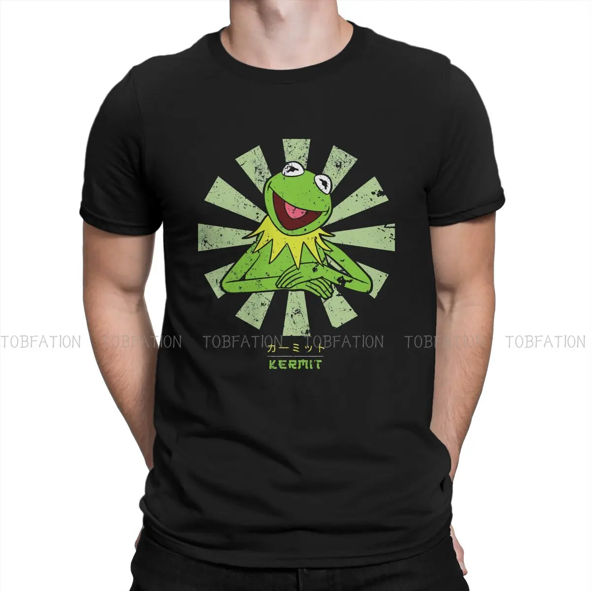 Disney The Muppets Fozzie Bear TV Man TShirt Kermit The Frog Retro Japanese Essential T Shirt Original Streetwear Hipster