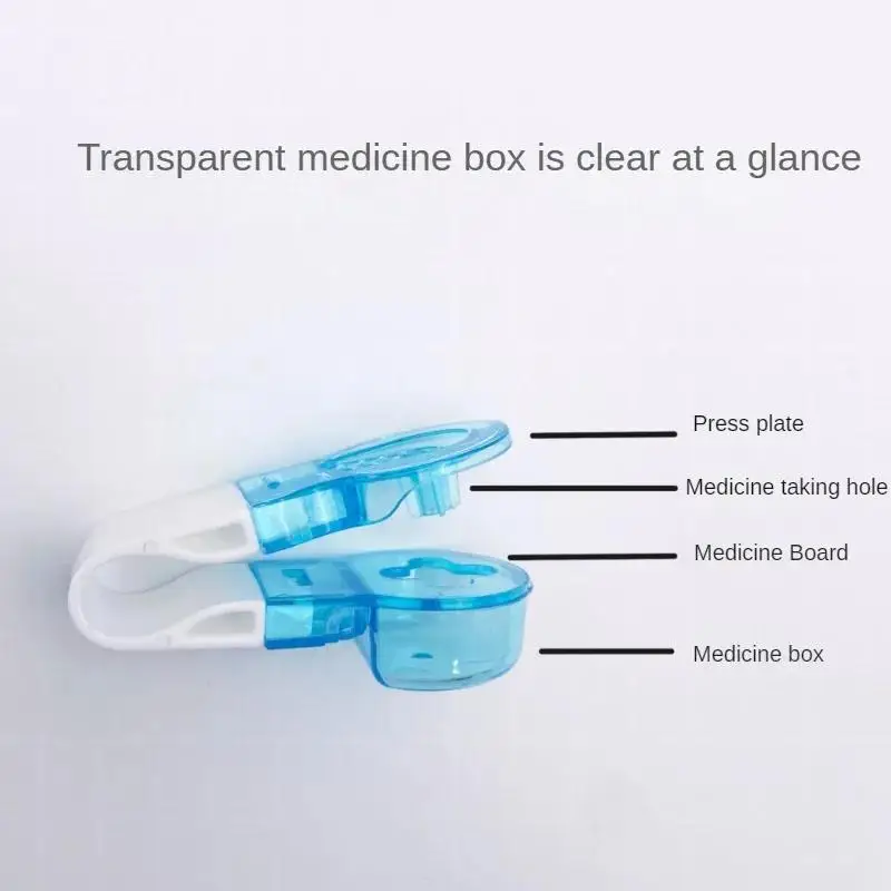 1Pcs Simple Transparent Portable Pill Taker Suitable For Pill Taker Dustproof Pill Taker Pill Box Opener Medicine Storage Box