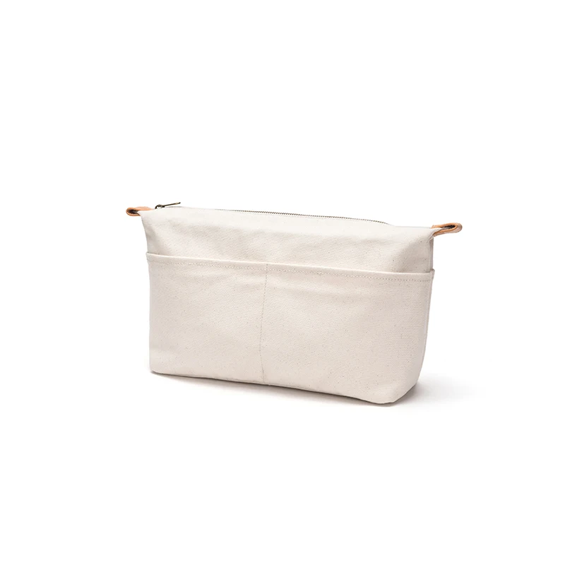 Canvas liner bag Zipper handbag Middle bag Sorting inner bag Storage bag Multi functional cosmetic bag