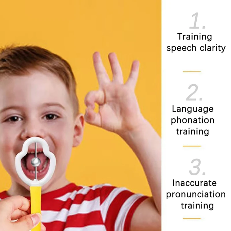 1*Children Tongue Tip Exerciser Child Tongue Training Tool Exercising Tool Can Be Used To Exercise The Flexibility Of The Tongue