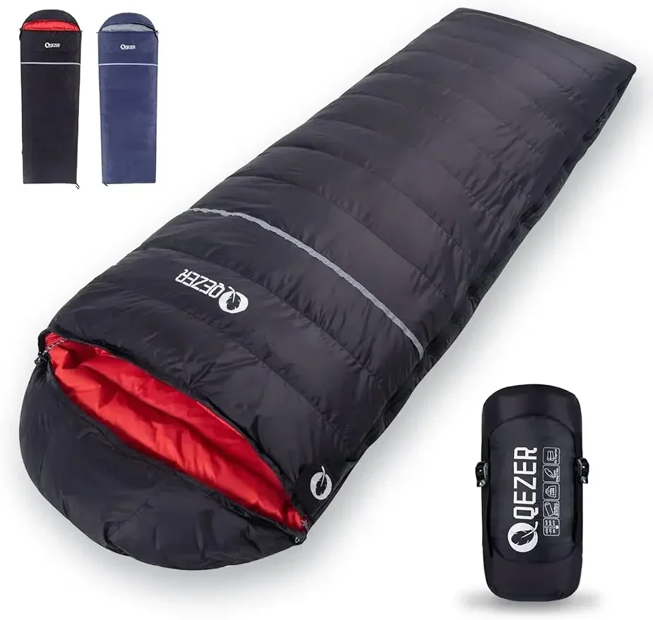 

Down Sleeping Bag for Adults 0°F 10°F 17°F 26°F 32°F 600 Fill Power Down Sleeping Bag Cold Weather Ultralight Sleeping Bag with