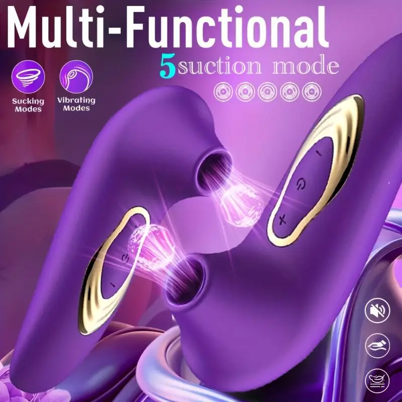 المرأة المزدوجة تحفيز مص هزاز الحلمة البظر شفط الاستمناء عصا للكبار لعبة الجنس لوازم الكبار 18 +