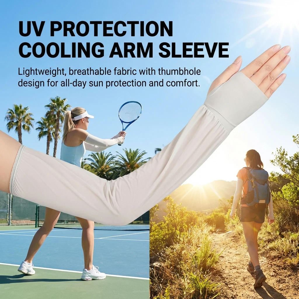 Mangas protección UV refrigerantes para pesca – Transpirables y elásticas - imagen 3