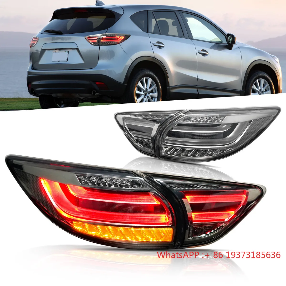 Mazda CX5 12-18 LED Tail Light Assembly Clear Lens New Condition 12V Voltage Mazda Changed Streamer Steering