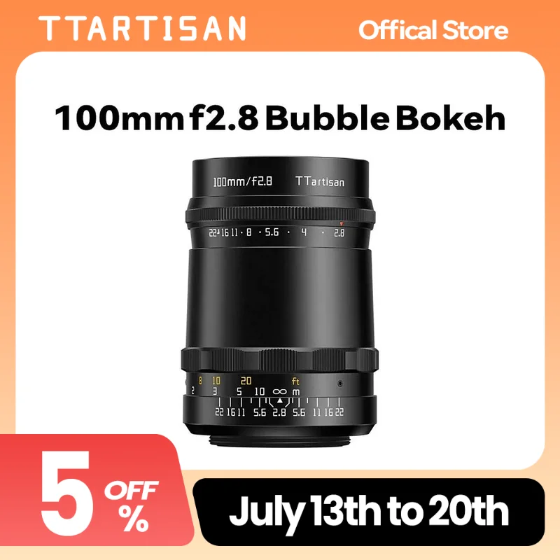 

TTArtisan 100mm f2.8 Bubble Bokeh Full Frame Lens M42 mount can be transferred to Sony Canon Nikon Fujifilm Panasonic