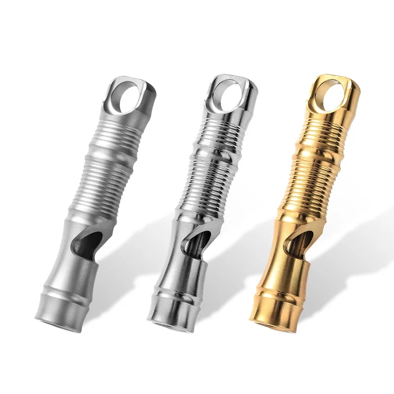 휘슬 스팟 새로운 티타늄 합금 EDC 야외 조명 트위터 단일 튜브 티타늄 합금 휘슬 도움 휘슬