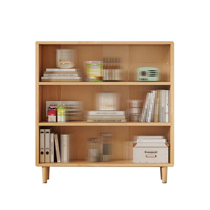 

Log living room books children's bookcases household shelves wooden grid bookshelves simple floor