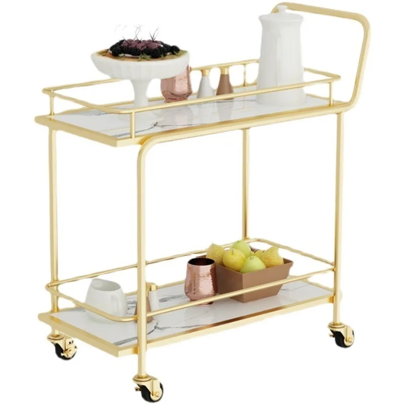 

LH tea cake trolley food delivery hotel wrought iron wine restaurant trolley