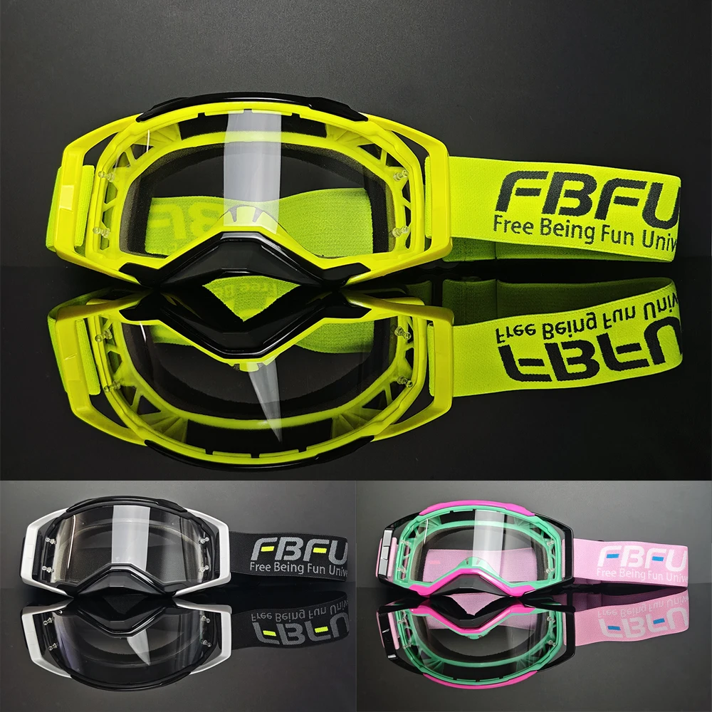 

FBFU All Day Riding Glasses 2025 - Windbreak Ventilate, Anti-Glare Protection for Ski, Snow & Mountain Sports goggles Winter