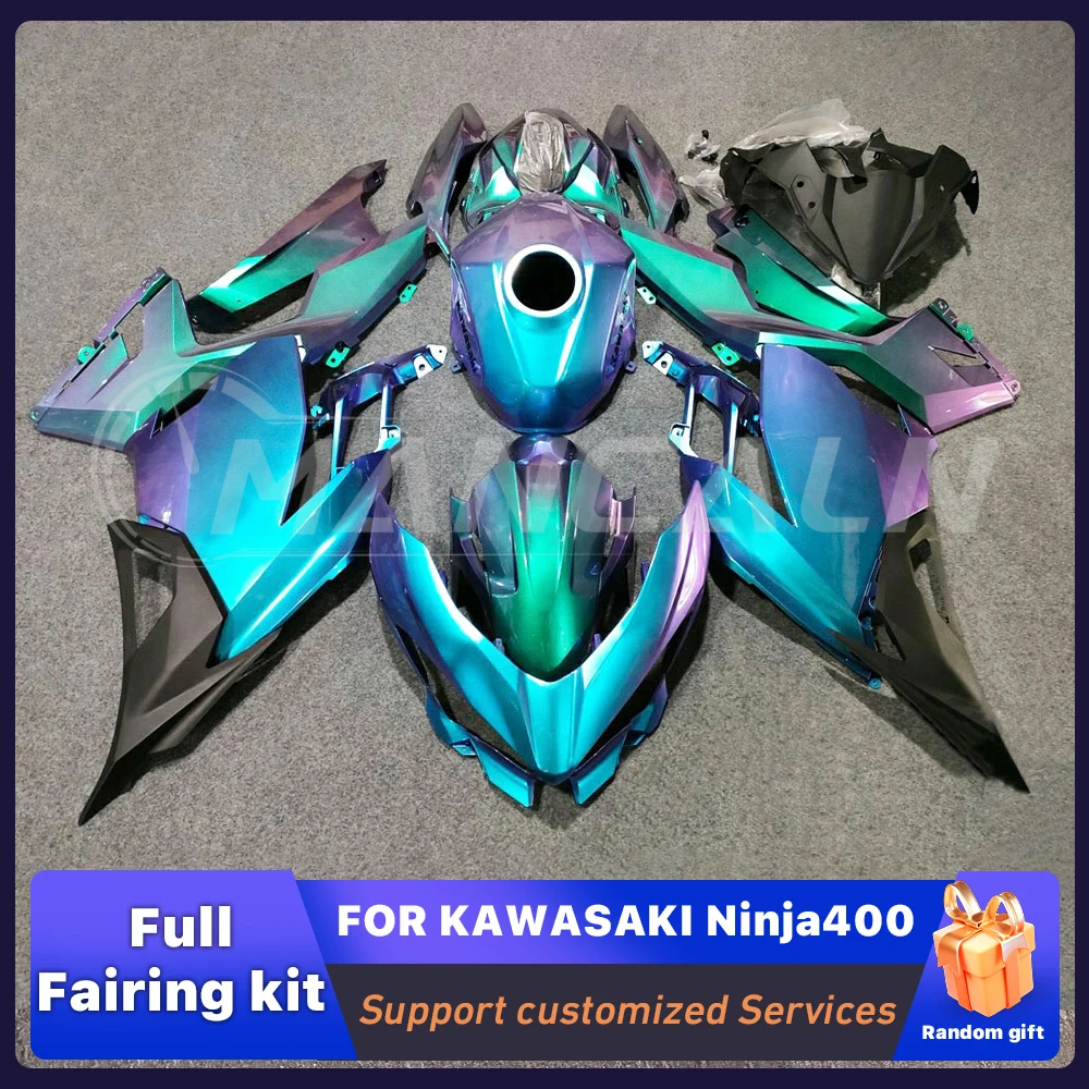 

Fit for KAWASAKI Ninja400 Ninja 400 2018-2021 Full Fairing Kit ABS Motorcycle Fairings Set Painted Bodywork gradient Custom