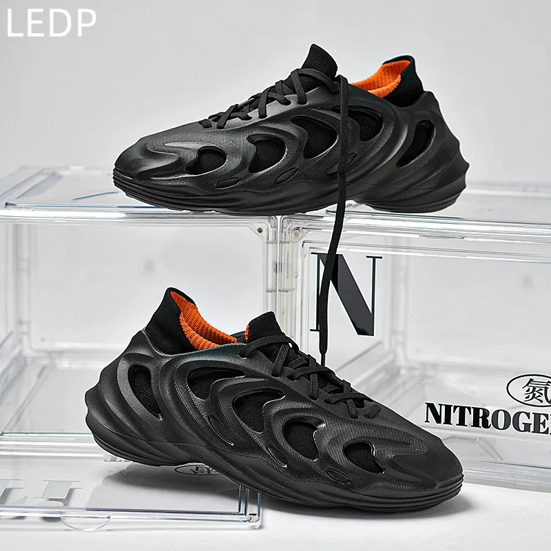 

Мужские модные кроссовки, повседневные спортивные туфли, уличная Удобная универсальная дышащая обувь на толстой подошве, с круглым носком, большие размеры