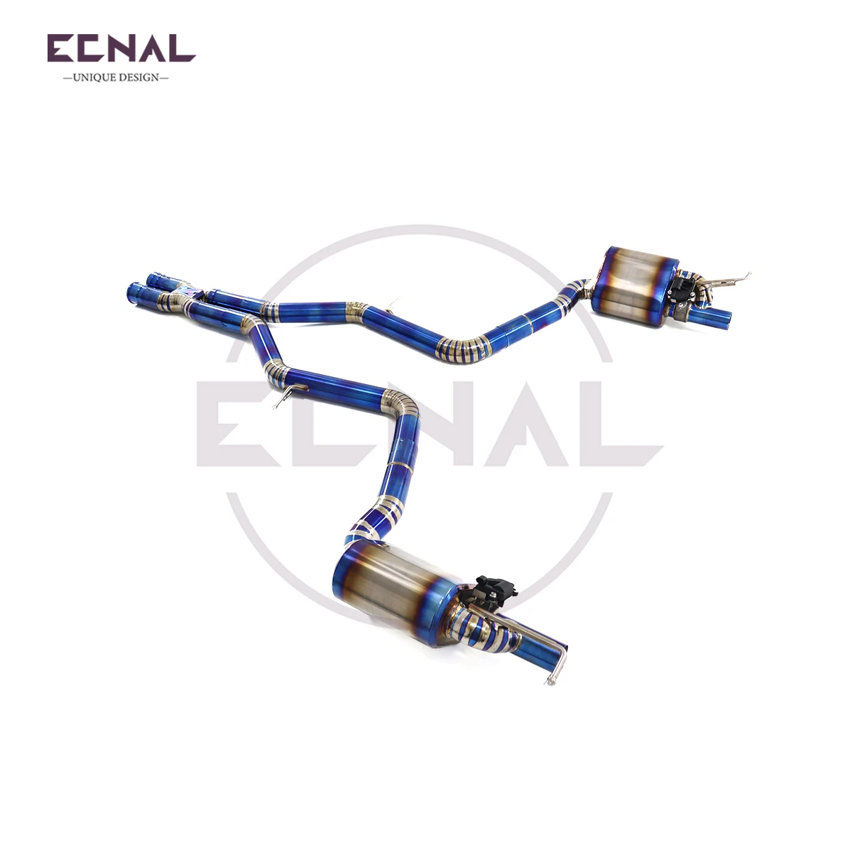 

Ecnal Exhaust Valved Catback for Mercedes-Benz E300 E350 W212 3.5L 2007-2011 TC4 Titanium Alloy Exhaust Pipe with Valve Muffler