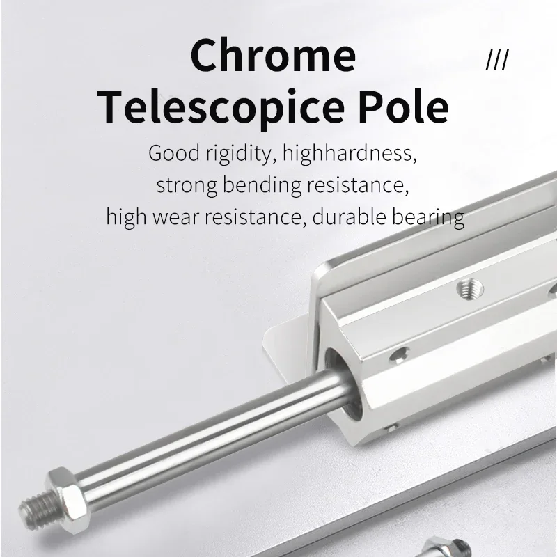 흡입 컵 브래킷이 있는 텔레스코픽 선형 액추에이터 3XLR 커넥터 홈 자동화를 위한 큰 조정 가능한 스트로크 6-20cm/3-15c