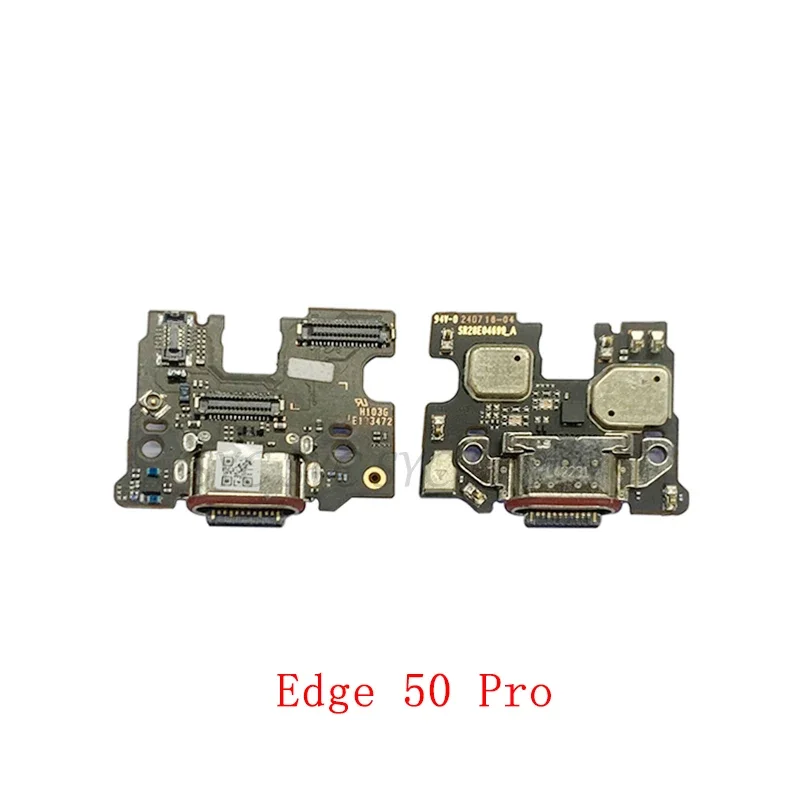 USB Charging Connector Board For Motorola Moto Edge 50 Pro Edge 40 Charging Port Flex Cable Repair Parts