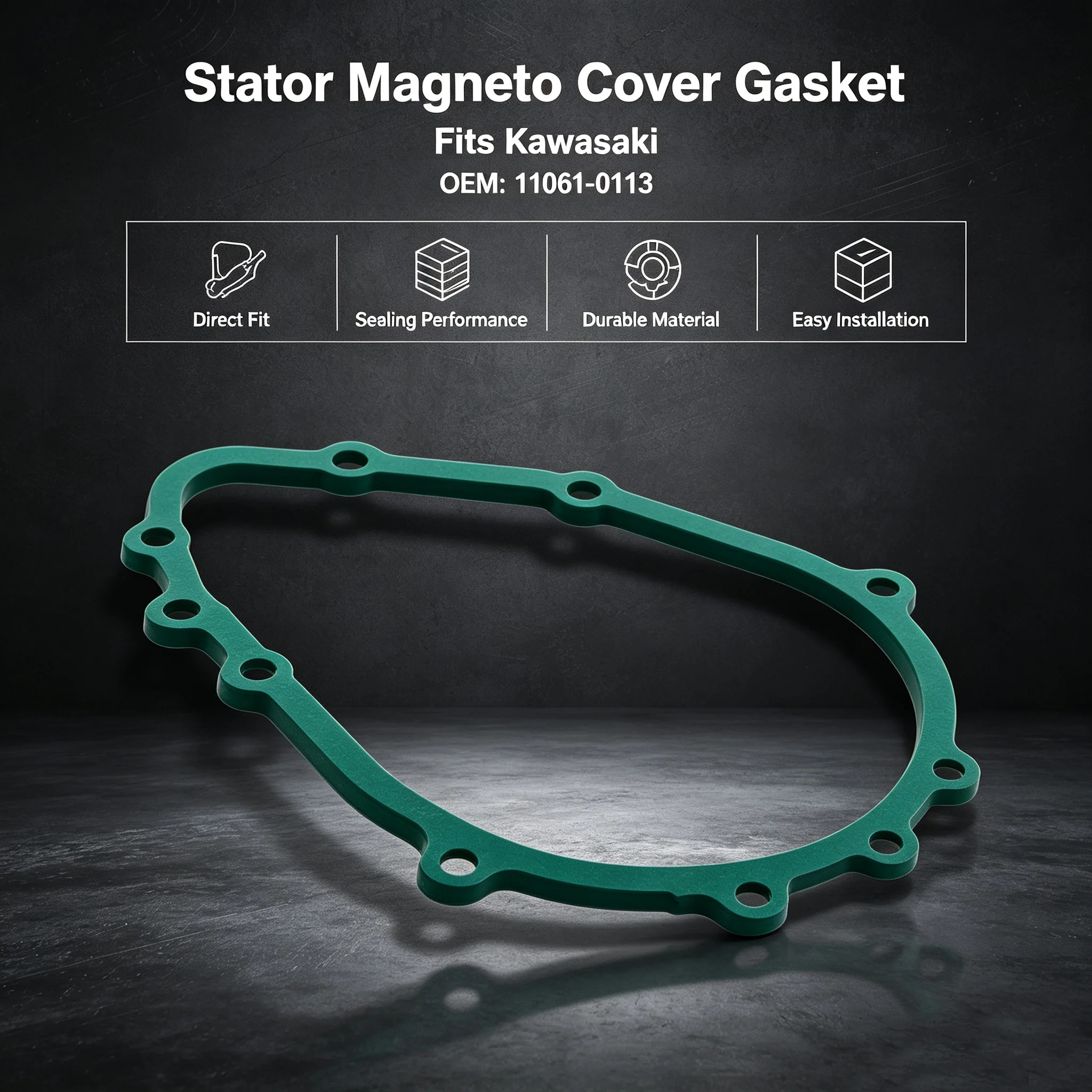 Motorcycle Stator - Junta da tampa do estator do