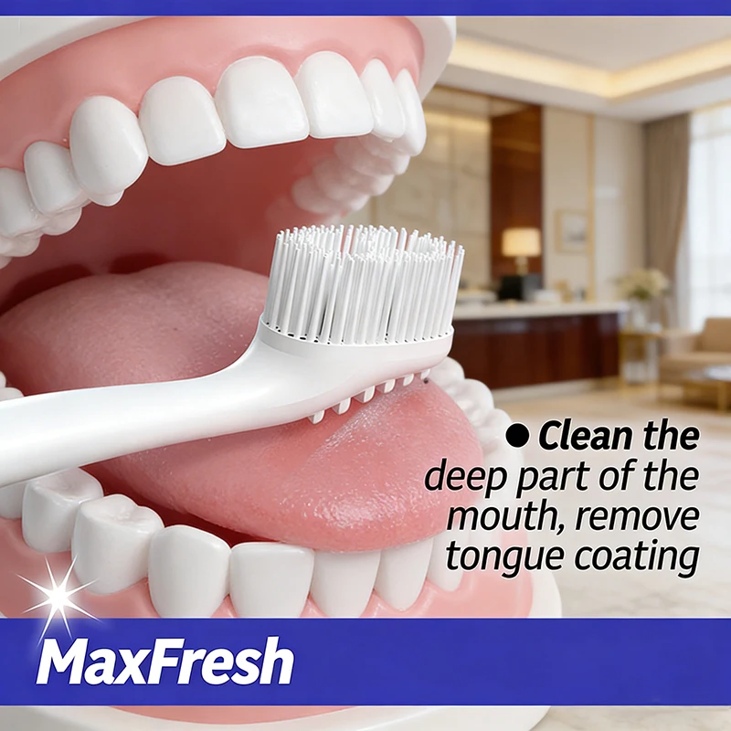 YUNCHI Disposable Toothbrush No-Rinse With Toothpaste Soft Bristle Toothbrush Head+Toothpick Essential Business Trips Dates
