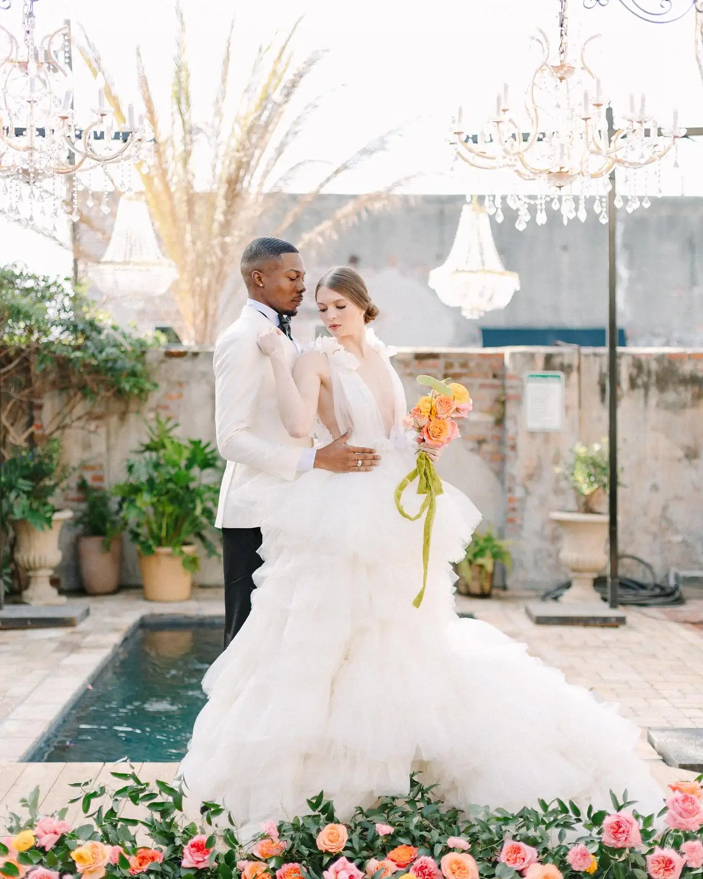 Vestidos De Chuveiro De Noiva De Tule Com Flores 3D, Vestido De Festa Formal Em Camadas, Vestido De Noiva Personalizado, Com Orquídea, Novo