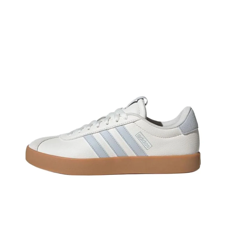 Adidas VL COURT 3.0 Abrasion Resistant Low top German Army Trainers Women's White Blue JP6913